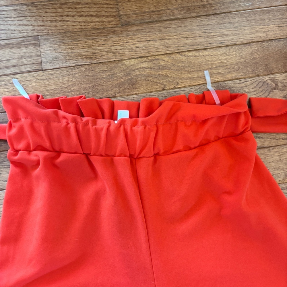 Women’s orange wide leg slacks size M. - Picture 4 of 6
